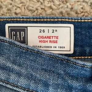 Gap Cigarette High Rise Jeans